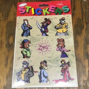 Vintage Disney tailspin Gibson brand stickers in sealed package